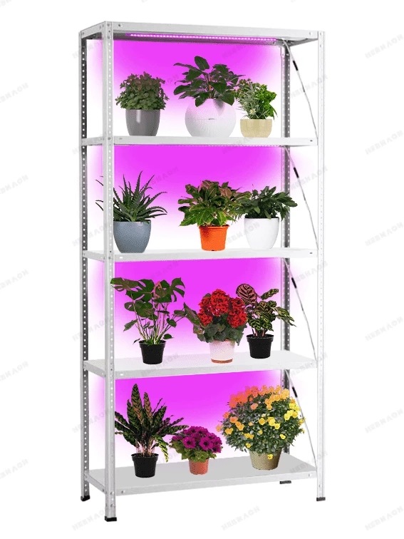 Стеллаж для рассады с подсветкой Невилон Флора 2550х1000х300 c 5 полками