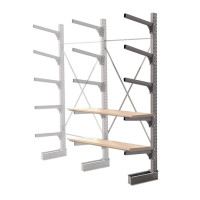 Стеллаж консольный односторонний КСр 2500х1696х960 5 ярусов ДС