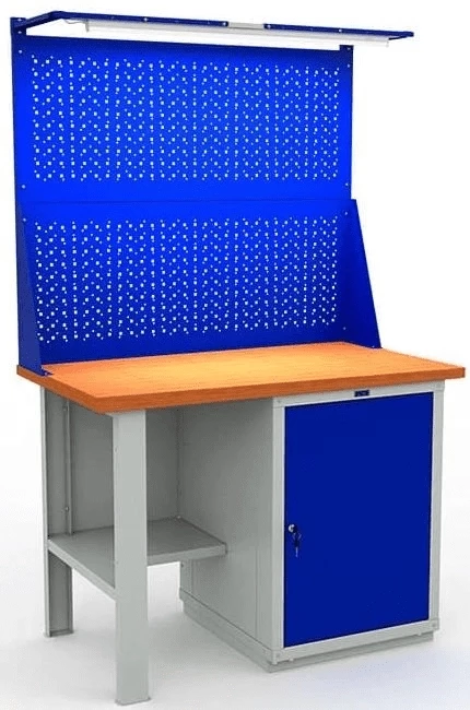 Верстак металлический стационарный гаражный W120.F2/WS1.021