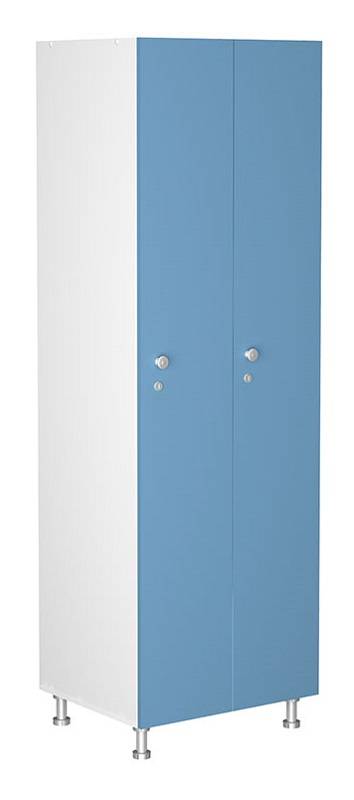 Шкаф для раздевалок WL 21-60 голубой/белый 1900х600х500 мм