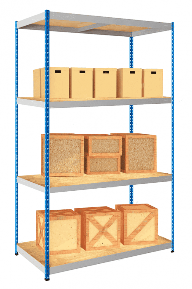 Стеллаж SB 2000х1525х760 4 яруса Стеллаж SB 2000х1525х760 4 яруса