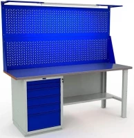 Верстак для квартиры с освещением W200.WS6/F2.021.W