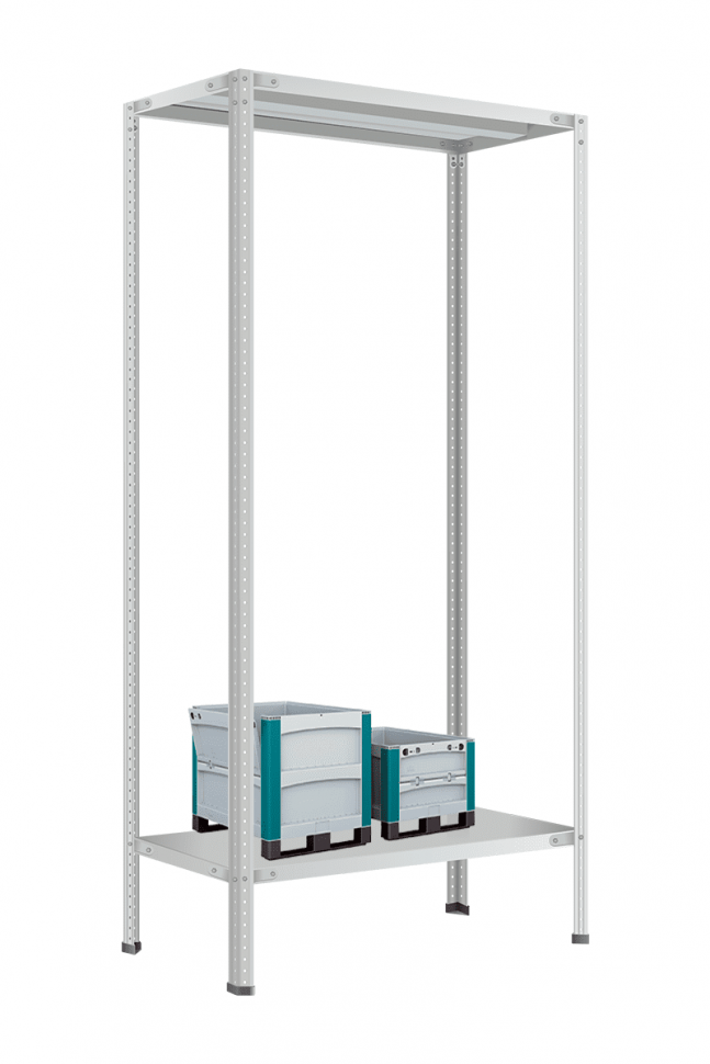 Стеллаж МС-900 1800х1000х600 мм 2 полки
