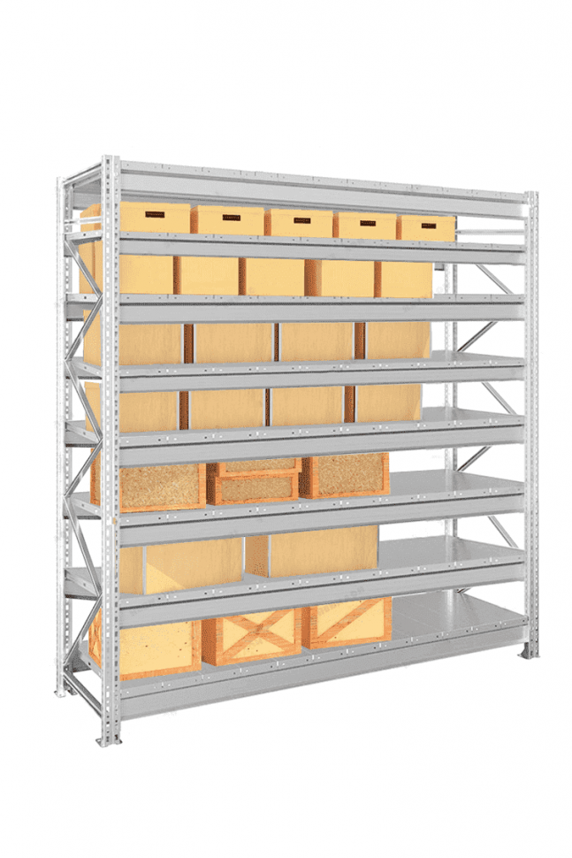 Стеллаж MS Pro Z 2500х2700х600 8 ярусов