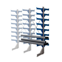 Стеллаж консольный двухсторонний КТр 4000х1740х1800 (800) 8 ярусов ДС