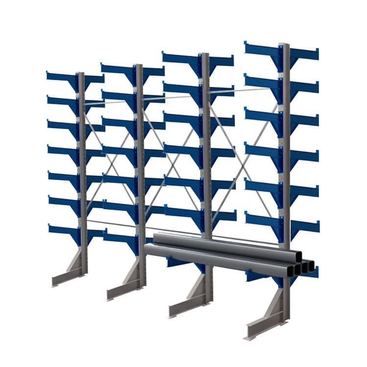 Стеллаж консольный двухсторонний КТр 4000х4980х2600 (1200) 7 ярусов