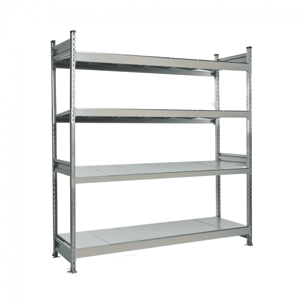 Стеллаж СТ-023 2200х1200х300 с 4 ярусами (рамы и настил - окрас) Стеллаж СТ-023 2200х1200х300 с 4 ярусами (рамы и настил - окрас)