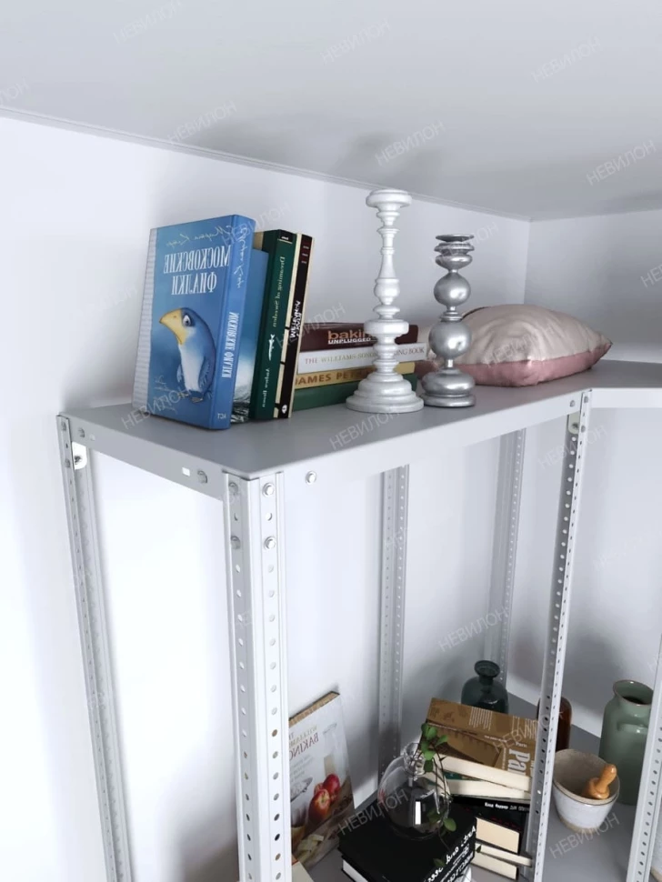 Стеллаж угловой МС 2200х1500х1500/600 мм 3 яруса