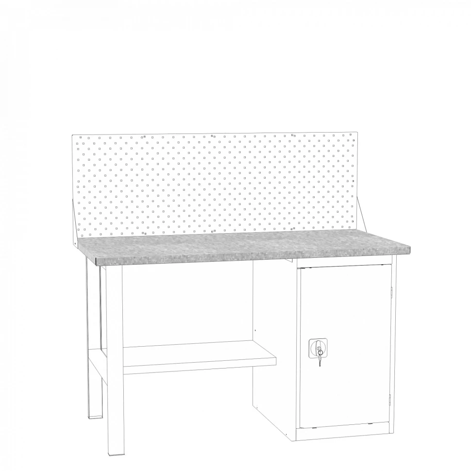 Настил Н-1.4 в сборе(настил оцинкованный+МДФ)