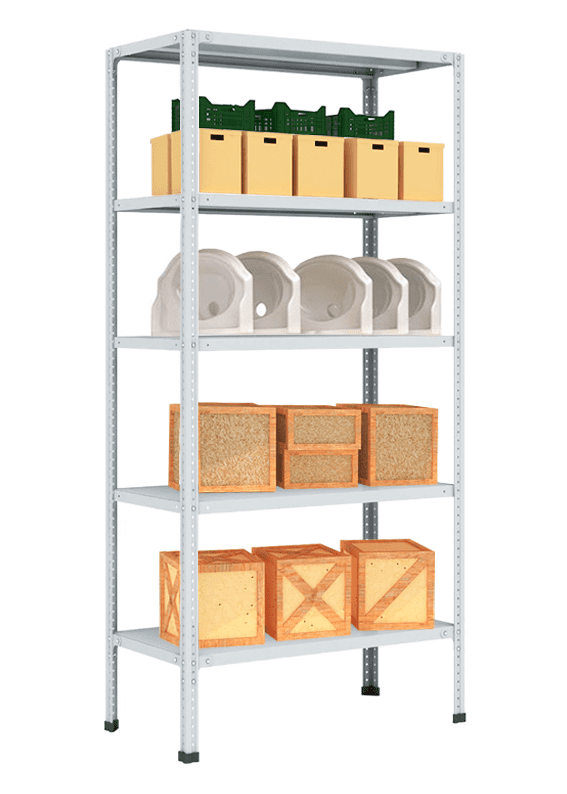 Стеллаж MS Hard 2500х1000х500 c 5 полками