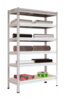 Стеллаж МС-Т 3000х1856х530 мм 6 ярусов настил фанера