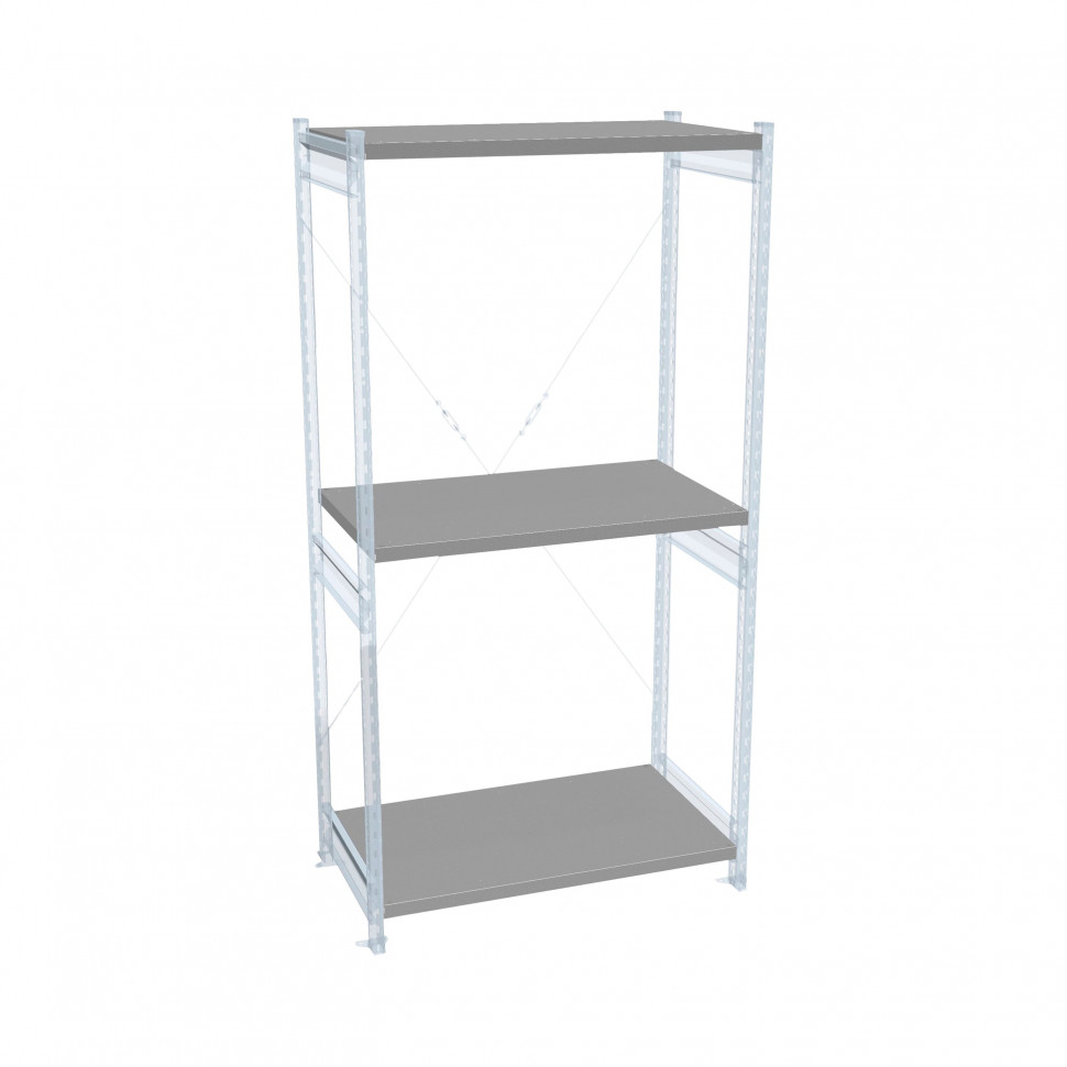 Стеллаж СТ-031 цинк 2067х1000х600 3 полки до 300 кг