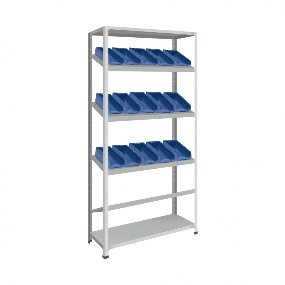 Стеллаж СТ-012 1800х1000х600 с 4 наклонными полками