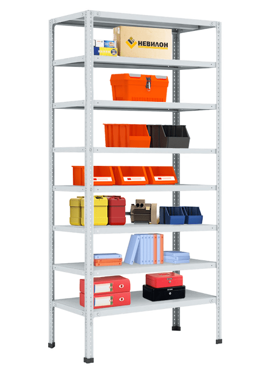 Стеллаж Невилон 2550х700х600 c 8 полками