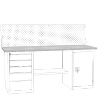 Настил Н-1.9 в сборе настил оцинкованный+МДФ