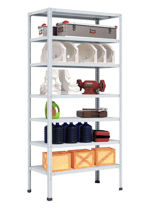 Стеллаж MS Hard 2200х1000х500 c 7 полками Стеллаж MS Hard 2200х1000х500 c 7 полками