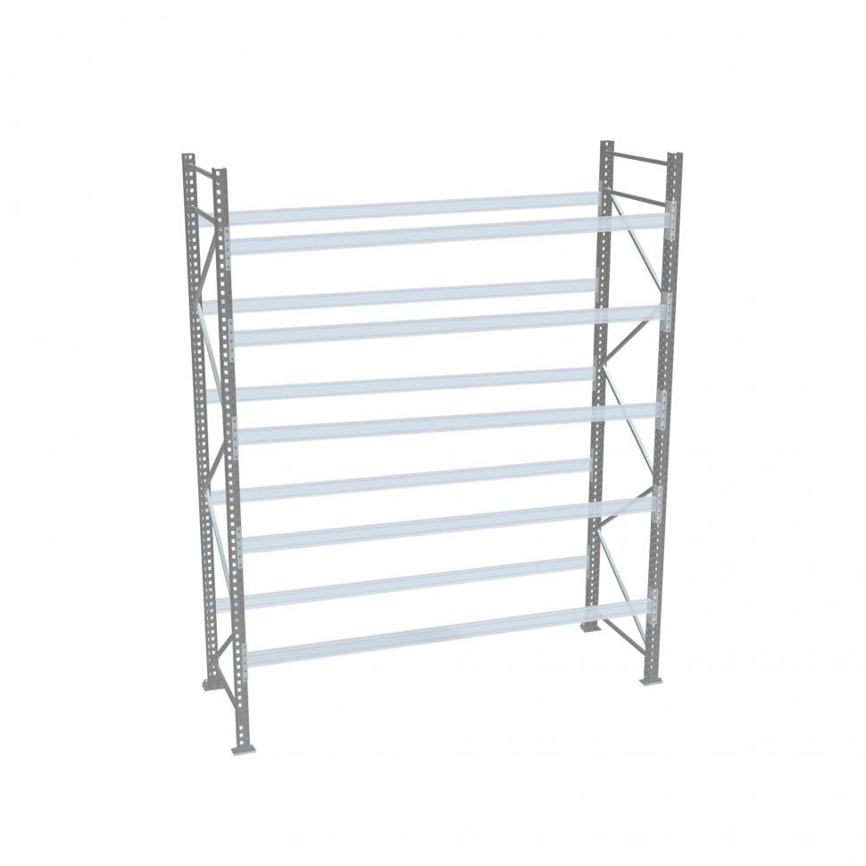 Стеллаж палетный ДиКом СП 6000х2700х1000 с 5 ярусами до 3600 кг / до 1200 кг на паллет П-90