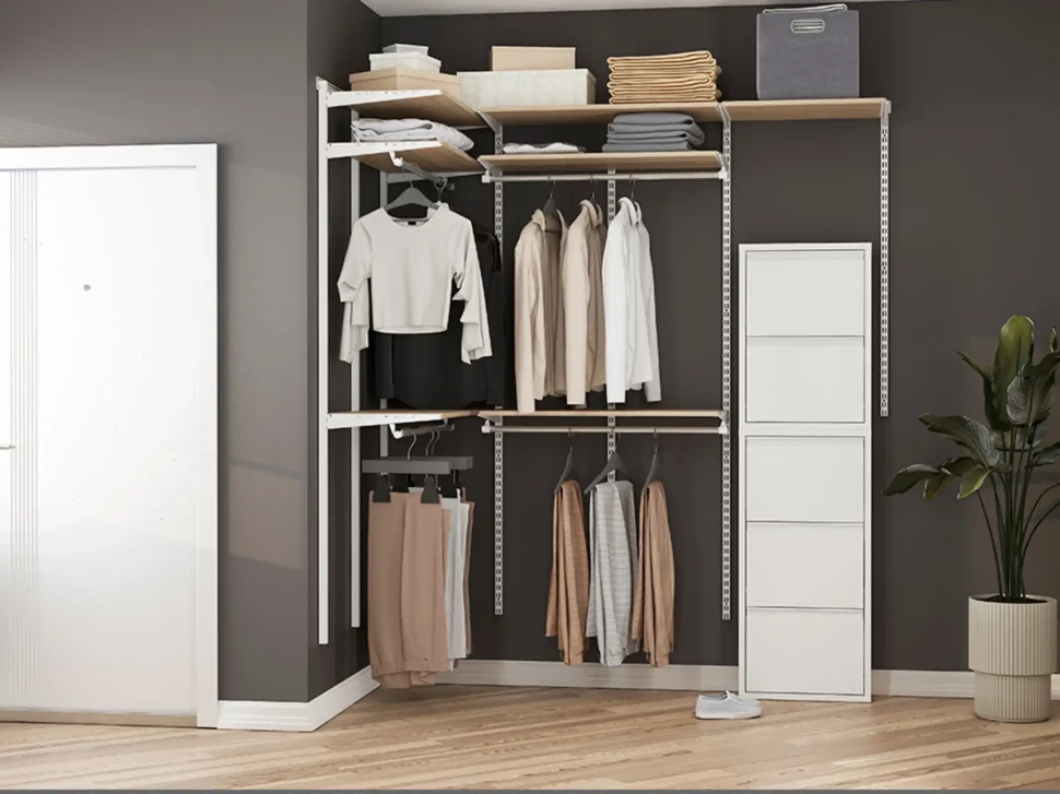 Металлическая обувница 2 полки Практик ОМ-2 Металлическая обувница 2 полки Практик ОМ-2