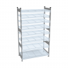 Стеллаж СТ-023 2500х2100х600 с 8 ярусами (рамы и настил - цинк)