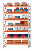 Стеллаж паллетный 5000х2700х1100 7 ярусов Р100.1.5Б120.1.5