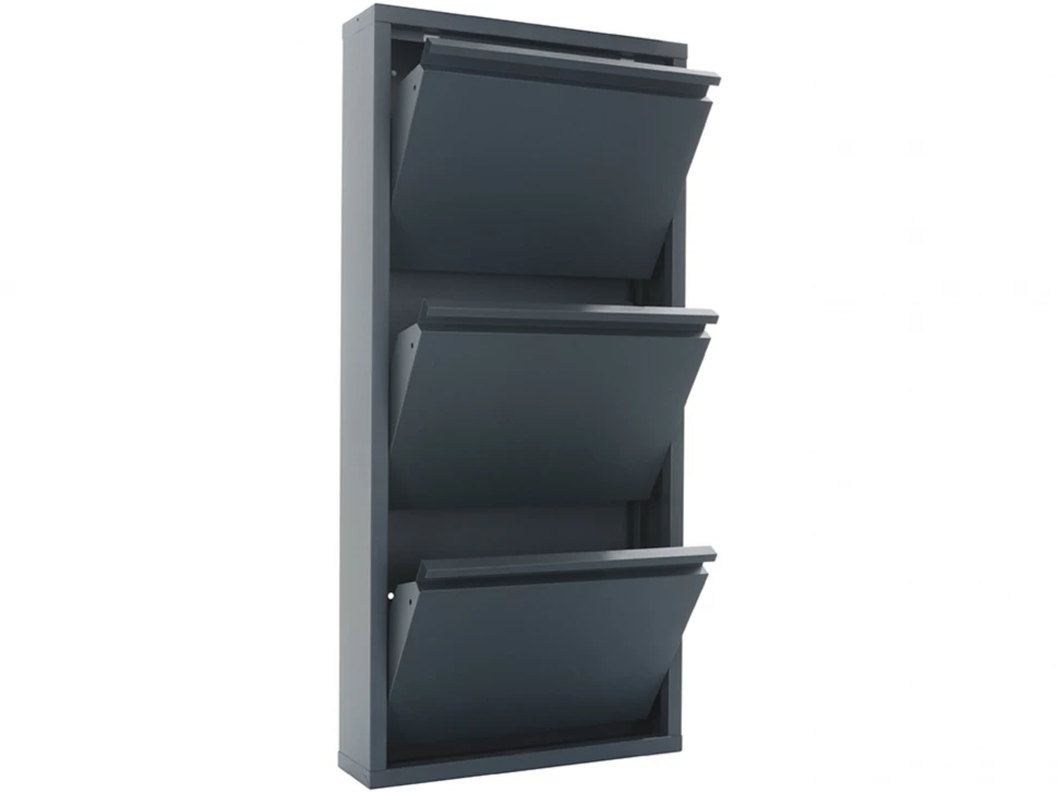 Металлическая обувница 3 полки Практик ОМ-3 Металлическая обувница 3 полки Практик ОМ-3