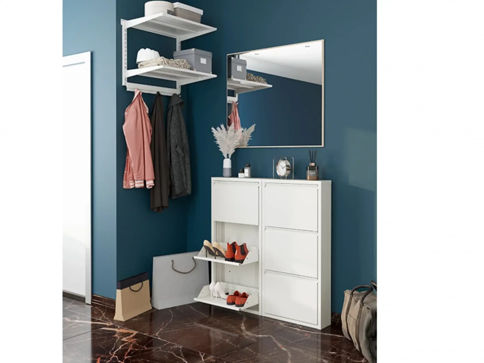 Металлическая обувница 3 полки Практик ОМ-3 Металлическая обувница 3 полки Практик ОМ-3