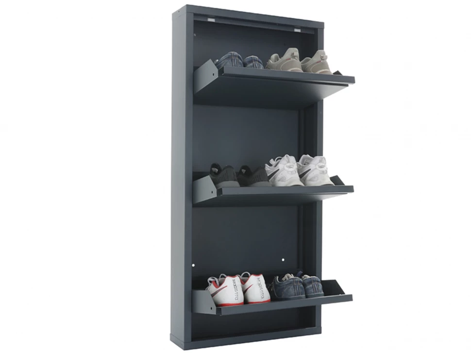 Металлическая обувница 3 полки Практик ОМ-3 Металлическая обувница 3 полки Практик ОМ-3