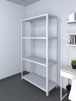 Стеллаж ТС Лайт 1500х1000х400 с 4 перфорированными полками