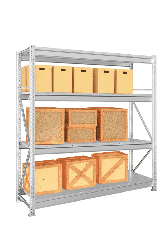 Стеллаж MS Pro Z 3000х1500х600 4 яруса