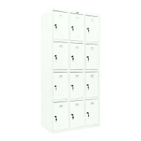 Шкаф сумочница металлический белый