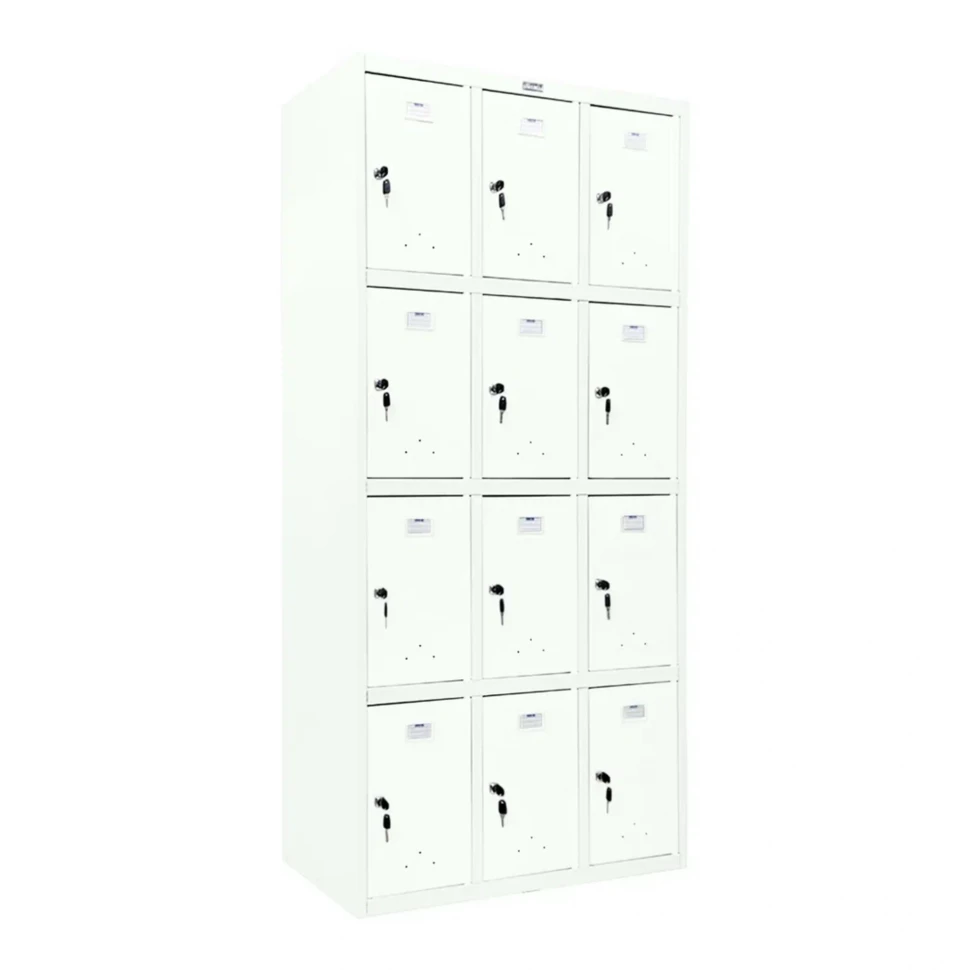 Шкаф сумочница металлический белый