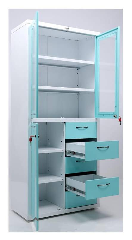 Шкаф медицинский металлический для медикаментов HILFE МД 2 1780 R-5