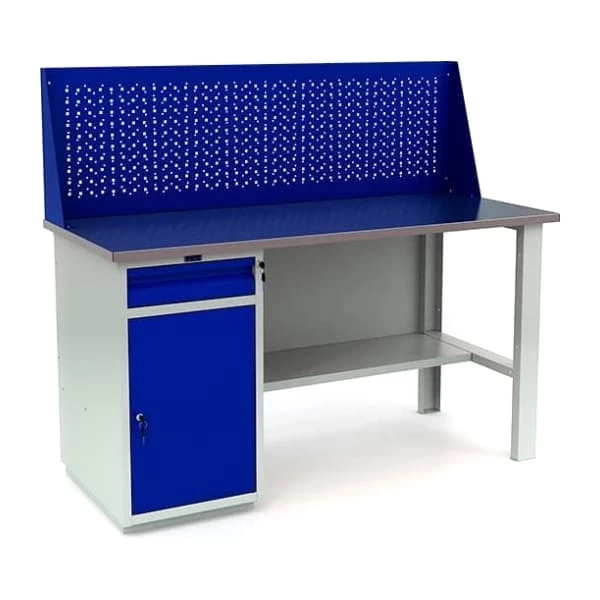 Верстак с полками гаражный усиленный WT160.WD2/F1.010