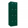 Шкаф металлический с дверцами и замком темно-зеленый