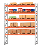 Стеллаж паллетный 4000х2700х1100 5 ярусов Р100.1.5Б120.1.5
