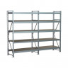 Стеллаж SGR-V 2000х1800х600 5 ярусов (рамы, балки, настил - цинк) ОС