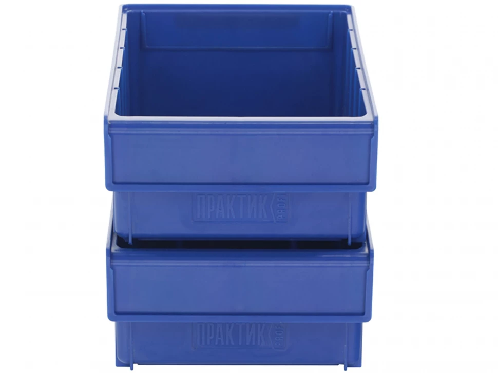 Ящик пластиковый Практик 300х185х100 синий