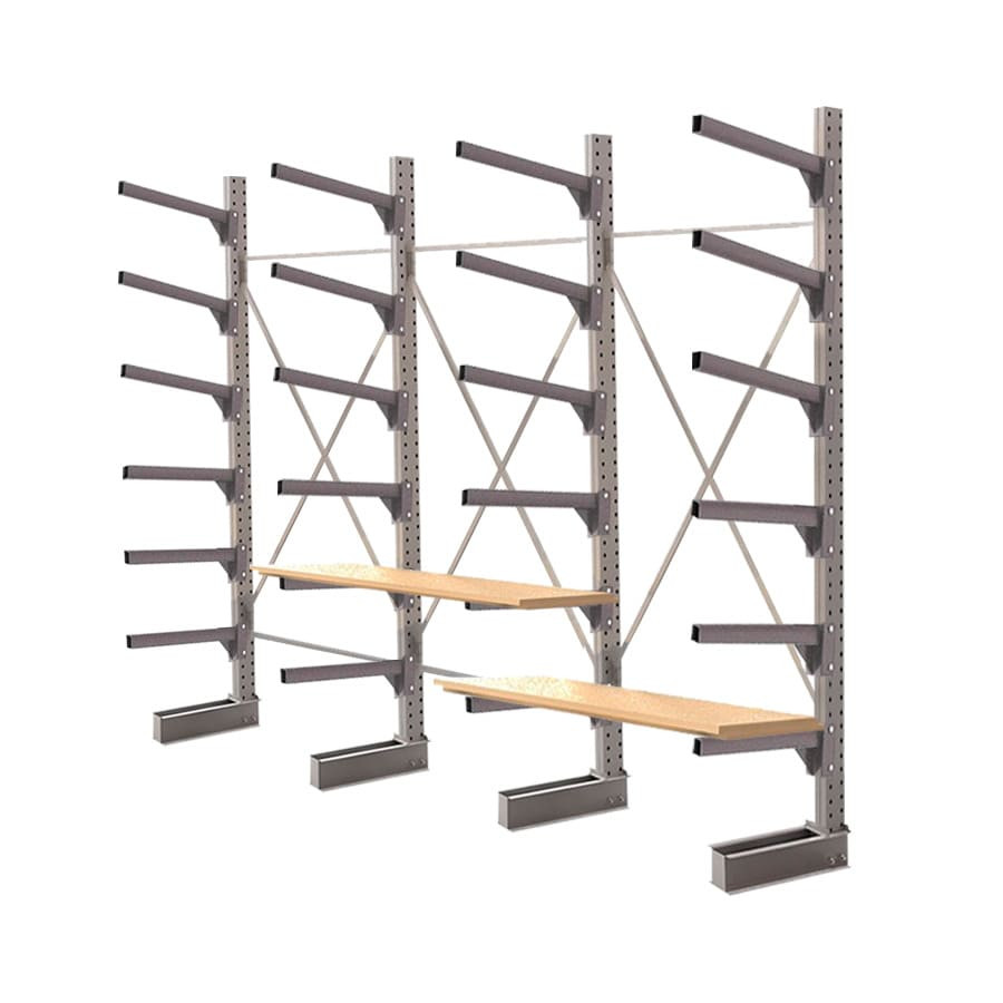 Стеллаж консольный односторонний КЛр 2500х4768х955 (800) 6 ярусов