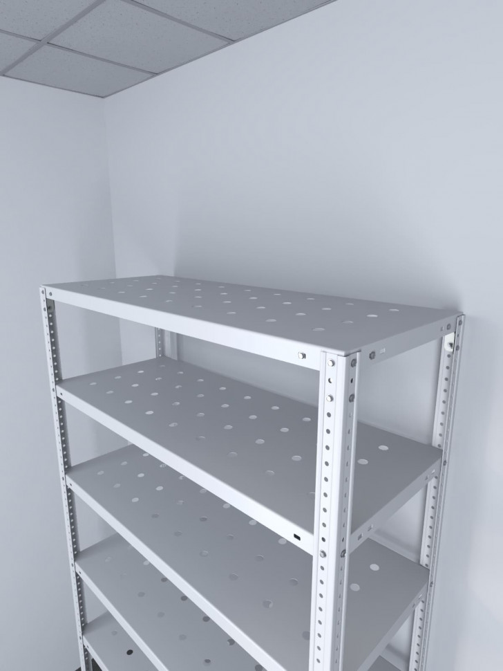 Стеллаж ТС Лайт 1800х700х800 с 7 перфорированными полками Стеллаж ТС Лайт 1800х700х800 с 7 перфорированными полками