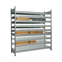 Стеллаж СТ-023 2700х2100х600 с 9 ярусами (рамы и настил - окрас)