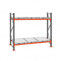 Стеллаж с выкатными платформами ДиКом 2000х2700х1000 на 2 яруса