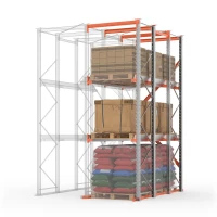 Стеллаж набивной паллетный ДС 4500х3300х1100 (85.1.5) 2 яруса