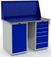 Верстак Практик с экраном гаражный WT120.WD1/WD5.010