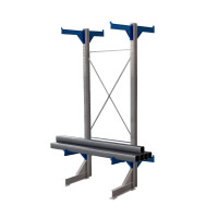 Стеллаж консольный двухсторонний КТр 4000х1740х2200 (1000) 3 яруса