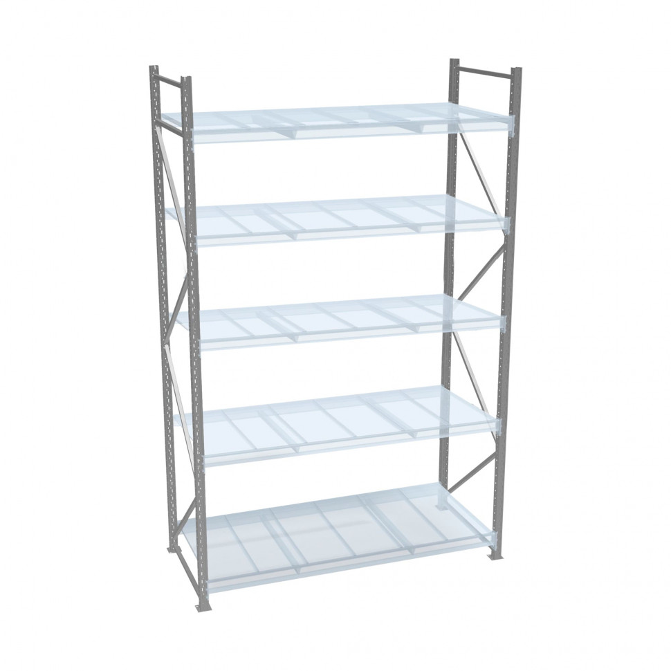 Стеллаж СТ-051 2000х1800х850 с 5 ярусами Стеллаж СТ-051 2000х1800х850 с 5 ярусами