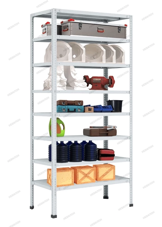 Стеллаж MS Hard 2200х1000х500 c 8 полками Стеллаж MS Hard 2200х1000х500 c 8 полками