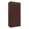 Шкаф металлический трехсекционный коричневый