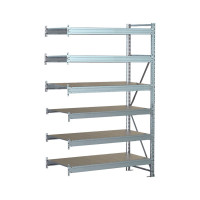 Стеллаж SGR-V 2000х1800х800 6 ярусов (рамы, балки, настил - цинк) ДС