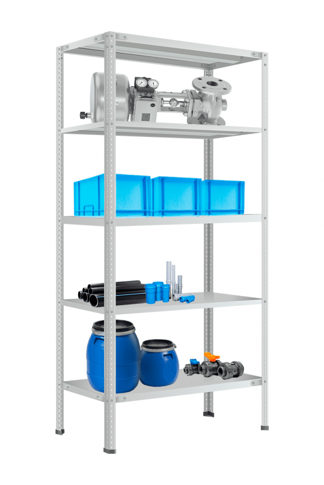 Стеллаж МС-900 2400х1000х500 мм 5 полок