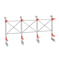 Стеллаж консольный СТ-062 2450х4660х830 2 яруса односторонний